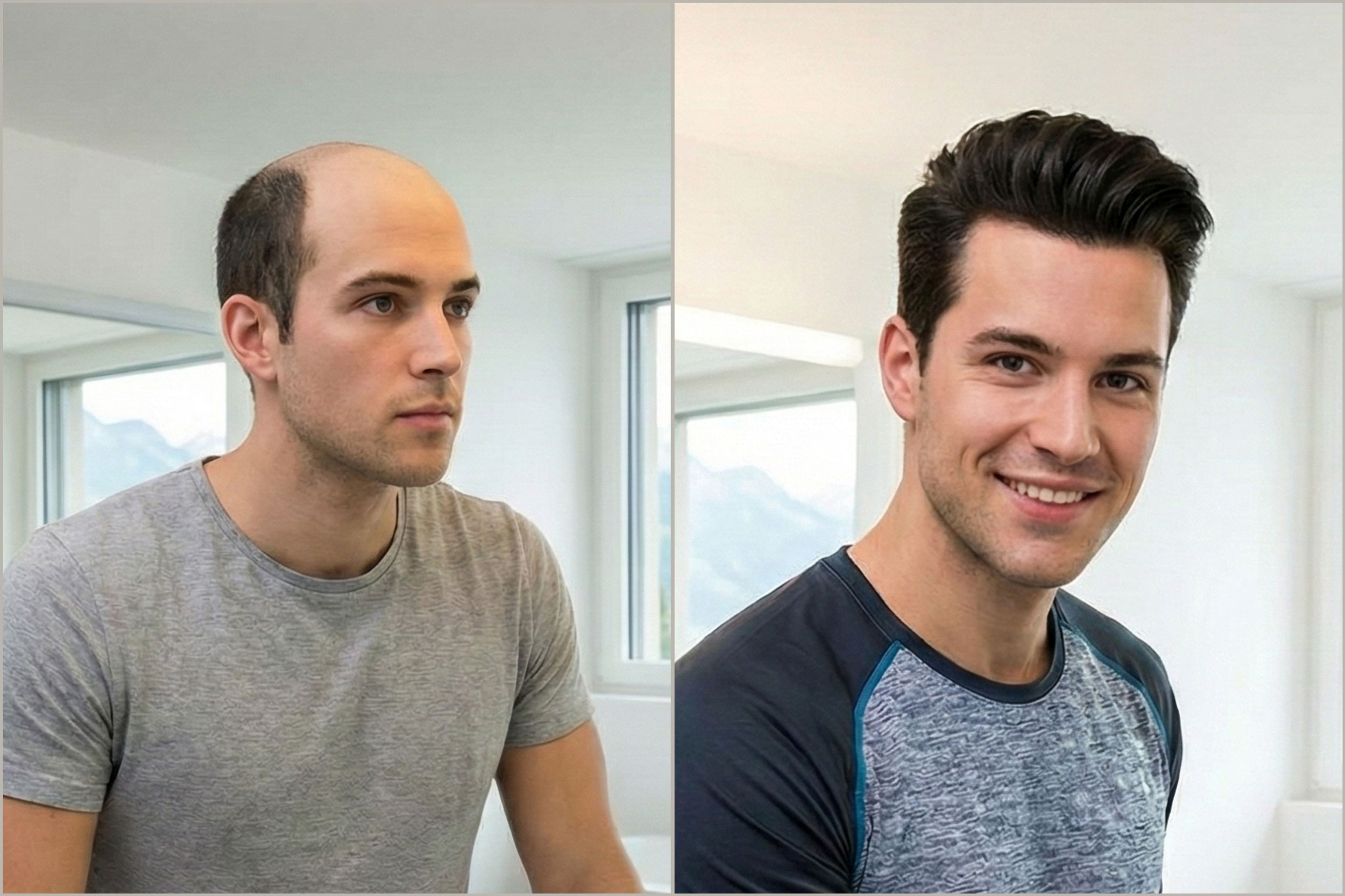 Zufriedene Kunden Haarsystem